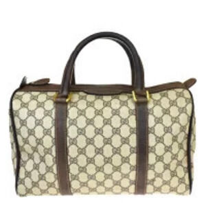 Gucci Handbag GG Brown Leather